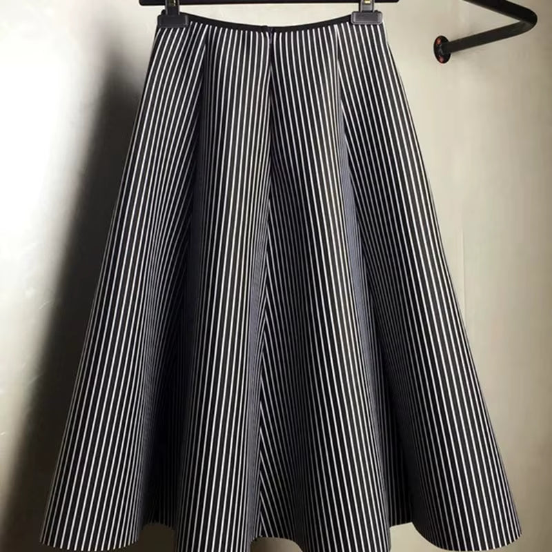 2022 Spring New Winter Women Skirts Stripe Women Fashion Skirts